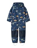 NAME IT Jungen NMMALFA08 Softshell Suit AOP1 FO NOOS Regenanzug, Blau, 110