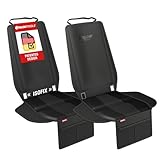 ATHLON TOOLS 2X Kindersitz-Unterlage mit Seitenschutz - Optimale Passform - Isofix kompatibel - Dick gepolstert - für Kindersitze, Babyschalen und Sitzerhöhungen - Patentiertes Design