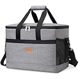 Lifewit 30L Kühltasche Picknicktasche Lunchtasche Mittagessen Tasche Thermotasche Isoliertasche für Lebensmitteltransport, Grau