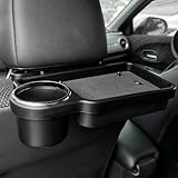 Twilight Garage Auto Rücksitz Tisch, Klapptisch fürs Auto Rücksitz,Auto Getränkehalter Expander,Auto-Rücksitz-Organizer mit faltbarem Tischtablett,Lebensmitteltablett,Organizer für Getränke und Essen