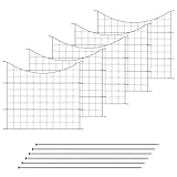 VERDOBA Teichzaun Gartenzaun Komplettset - Gartenzaun Metall 5 Zaunelemente - Zaun für den Garten, Gitterzaun Set Unterbogen Zaun Garten - Zaun für Hunde (5X Unterbogen, Anthrazit - RAL 7016)