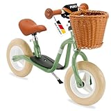PUKY LR M Classic | sicheres und stylisches Laufrad | Lenker & Sattel höhenverstellbar | rutschfestes Trittbrett | für Kinder ab 2 Jahren | Retro-Grün