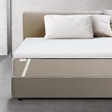 The White Stone Matratzen Topper und antimykotisch 120x180cm Memory Foam H3 | Orthopädische Matratzentopper, belüftet | Matratzenauflage 6 cm | Gepolstert, mit abnehmbarem Bezug