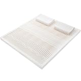 100% Natur-Latex Matratze,Kompression Und Keine Verformung, Wabenporenbelüftung, Weich Und Bequem,Naturkautschuk Matratze,2in,140x220cm(55x87in)