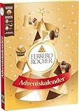 Ferrero Rocher & Goldene Momente Adventskalender – 24 Tage voller Genuss mit Ferrero Rocher, Goldene Momente in den Geschmacksrichtungen Milchschokolade, Zartbitter und weiße Schokolade – 258 g