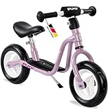 PUKY LR M Pearl Pink | Laufrad ab 2 Jahre | Kinderspielzeug ab 2 Jahre | Balance Bike | Kinderroller mit Trittbrett | Lauflernrad mit Sicherheitslenkergriffen | Höhenverstellbarer Lenker & Sattel
