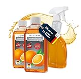 EASYmaxx Reinigungs-Konzentrat Orange 2x500ml Set mit Sprühflasche | Ergibt 100 Liter Allzweckreiniger | Mühelose Reinigung von allen Flächen | Ideal für Kochfelder, Grillroste, Backöfen u.v.m.
