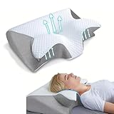 KBIBCK Nackenkissen Kopfkissen Memory Foam Kissen, Orthopädisches Kissen, Ergonomisches Kopfkissen Für Seiten, Rücken Und Bauchschläfer Zur Schmerzlinderung Und Verbesserung Der Schlafqualität