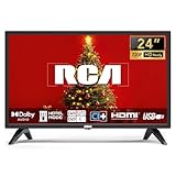 RCA Fernseher 24 Zoll (60 cm) LED HD für Schlafzimmer Küche mit Triple Tuner (DVB-T/T2-C-S/S2), HDMI, VGA, Multimedia-Player, USB, CI+, Hotelmodell (NRB24HF1, 220 Volt)