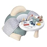 Smoby Toys - Little Smoby Babysitz mit Spieltisch - aufblasbarer Rundsitz mit Rücken- und Armlehne, Sitzbezug und Activity Tisch - für Kinder ab 6 Monate
