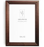 Artower® Bilderrahmen Vintage Braun Holz Rahmen für 10 x 15 cm | Posterrahmen Groß Collage | Picture Frame Vintage Brown Wood 10x15 cm | Retro Schmal Bilderrahmen | Braun Poster Rahmen