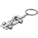 TRIXES Silberner Formel 1 Rennwagen Schlüsselanhänger Motor Sport F1 Auto Kette