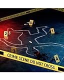 Horror-Shop Tatort Absperrset als Halloween Crime Scene Deko