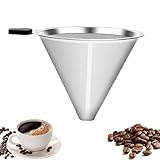 Kasanni Kaffeefilter Wiederverwendbar Kaffeefilter Edelstahl Permanent Kaffeefilter Einfach Zu SäUbern Ideal Zum Filtern Von Kaffee Papierlose Kaffeefilter Zum üBergießEn Von Kaffee