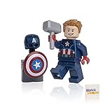 LEGO Superheroes: Captain America Minifig with Shield, Stand and Hammer (Mjolnir)