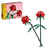 LEGO Botanicals Rosen - Spielset mit künstlichen Blumen – Kreative Deko mit Blumen zum Bauen – Spielzeug für Mädchen und Teenager ab 8 Jahren – Originelle Geschenkidee zum Geburtstag – 40460