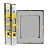 EASYmaxx Insect Protect | Teleskop-Insektenschutzgitter | Fliegengitter Fenster | mit vormontierten Rahmen | ausziehbarer Insektenschutz | integriertes Netz | anthrazit | 2er-Set