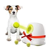 BOT Automatischer Ballwerfer für Hunde, inkl. 3Stk Hundebälle. Ballwurfmaschine Hunde für kleine Hunderassen. Interaktives Hundespielzeug für zu Hause und draußen (Ifetch Mini 5cm)