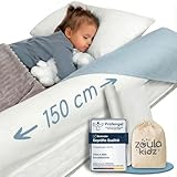 zoula kidz® aufblasbarer Rausfallschutz Bett Reise Kinder 150cm - für alle Betten - Oeko-TEX Stoffbezug - Rausfallschutz Boxspringbett & Elternbett 200cm - BPA-frei & laborgeprüft, Bettschutzgitter