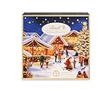 Lindt Schokolade Weihnachtsmarkt Mini-Tisch-Adventskalender 2023 | 115 g | 24 süße Mini Kugeln in verschiedenen Sorten | Schokolade für die Weihnachtszeit | Schokoladen-Geschenk