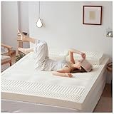 100% Natur-Latex Matratze,Kompression Und Keine Verformung, Wabenporenbelüftung, Weich Und Bequem,Naturkautschuk Matratze,4in,90x200cm(35x79in)