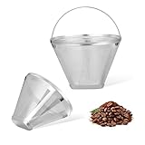 Edelstahl Kaffeefilter, Kaffeefilter Wiederverwendbar Kaffeefilter Dauerfilter Kaffee Größe 4 Filterkaffee Aufsatz Kaffee Handfilter Dauerkaffeefilter Mit Griff Zum Filtern Von Kaffee Papierlose