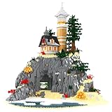 Kap Insel Leuchtturm Mikro Bausteine Set, 5686PCS Architektur Modell Spielzeug, Bau Mini Ziegel Kit, Geschenke Einzigartige Sammlerstücke Geeignet für Kinder Erwachsene Kreative Enthusiasten Dekor
