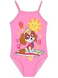 PAW PATROL Badeanzug Kinder Mädchen, Skye Schwimmanzug Mädchen, Süßer Schwimmanzug Kinder, Rosa 110