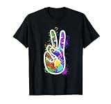 Frieden - Hand - bunt - farbig - Weltfrieden - abstrakt T-Shirt