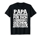 Papa und Vater Motiv, Lustiger Spruch, Herren Vatertag Halbarm T-Shirt