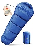 ONLYHIKE® Schlafsack Outdoor I [300GSM] Warmer & 1700g Leichter Schlafsack für Frühling, Herbst und Winter [-5°C bis 10°C] I Für eine kuschelig warme Nacht beim Camping, Outdoor & Reisen [Gr. L]