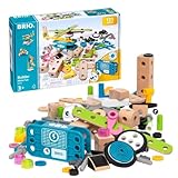 BRIO Builder 34591 Motor-Konstruktionsset 120 TLG. - Set mit Motor zum Konstruieren von Hubschraubern, Autos und beweglichen Objekten Builder Konstruktionssystem - Für Kinder ab 3 Jahren