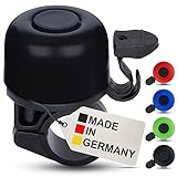 Fahrradklingel Kinder - Schwarz - Fahrradklingel Kinder Jungen - Klingel Fahrrad Kinder, Klingel Kinderfahrrad, Kinder Fahrradklingel - Made in Germany