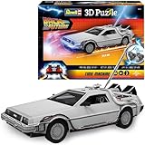 Revell 3D Puzzle Time Machine | Zurück in die Zukunft Modellbau-Set | 157 Präzisionsteile | Fördert Geschick, Aufmerksamkeit & Kreativität | Beeindruckende Maße 349x157x210mm | Ab 10 Jahren