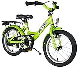 BIKESTAR Kinderfahrrad für Mädchen und Jungen ab 4-5 Jahre | 16 Zoll Kinderrad Classic | Fahrrad für Kinder Grün | Risikofrei Testen
