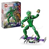 LEGO Marvel Green Goblin Baufigur, bewegliches Superschurken-Bauspielzeug für Kinder ab 8 Jahren, Jungen & Mädchen, Spider-Man Universum Set mit Gleiter & Kürbisbomben, Superhelden-Geschenkidee 76284
