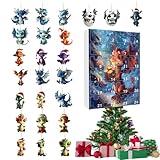 Dinosaurier Adventskalender - Kleinkind Adventskalender 2024 - Godzillaa Adventskalender 2024 mit 24 Minii Dinosaurier & Drachen | Lustiger Urlaub Countdown Kalender | Einzigartiges Weihnachtskalender