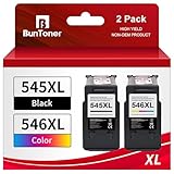 BunToner PG-545 546 XL Kompatibel für Canon druckerpatronen 545 546 XL Multipack für Canon pixma mx495 tr4550 patronen für Canon tr4551 ts3150 druckerpatronen (Schwarz, Farbe)