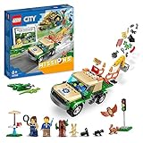 LEGO 60353 City Tierrettungsmissionen, Interaktives Digitales Abenteurspielset Mit Pickup, 3 Minifiguren Und Tierfiguren, Spielzeug Ab 6 Jahre Für Mädchen Und Jungen