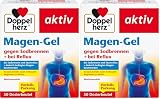 Doppelherz Magen-Gel - Medizinprodukt bei Sodbrennen, Säurereflux und säurebedingten Magenbeschwerden - auch bei Sodbrennen in der Schwangerschaft geeignet - 50 Portionsbeutel (Packung mit 2)