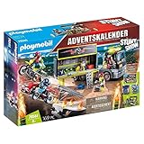 PLAYMOBIL XXL-Adventskalender 70544 Stuntshow, Inklusive LKW, Für Kinder ab 4 Jahren