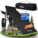 𝐍𝐎𝐑𝐃𝐈𝐂𝐓𝐑𝐀𝐈𝐋𝐒 Feldbett klappbar [Campingbett] - XXL gemütliche Campingliege | Faltbar, leicht & breit für Outdoor | Gästebett klappbar, Liege, Klappbett, Angelliege, Camping Karpfenliege