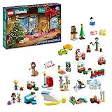 LEGO Friends Adventskalender 2024, vorweihnachtliches Kinderspielzeug mit 5 Charakteren und 3 Tieren, Lernspielzeug, Geschenkidee für Mädchen und Jungen ab 6 Jahren, Geschenk zu Weihnachten 42637