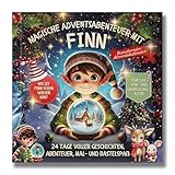 Magischer Adventskalender für Kinder – Erlebe mit dem süßen Weihnachtswichtel Finn 24 zauberhafte Abenteuer, Bastel- & Rätselspaß in der Vorweihnachtszeit | ab 4 Jahren