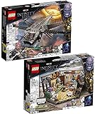 Lego 2er Set: 76200 Bro Thors neues Asgard V29 & 76186 Black Panthers Libelle