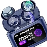 ZYHKON Wireless Ohrhörer für Seitenschläfer, Bluetooth Kopfhörer, Bluetooth 5.4 Schlafkopfhörer In Ear mit Touchscreen Blau
