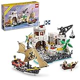Lego Icons Eldorado Festung Bauset Piraten Geschenk enthält Piratenschiff und 8 Minifiguren, nostalgische Geschenkidee für Erwachsene, die EIN lohnendes Projekt lieben, Home Office Decor 10320