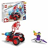 LEGO 10781 Marvel Spidey und Seine Super-Freunde Miles Morales: Spider-Mans Techno-Trike, Superhelden-Spielzeug zum Bauen ab 4 Jahren, Mehrfarbig