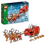 LEGO Schlitten des Weihnachtsmanns - Spielzeug für Kinder ab 9 Jahren mit Minifigur, Rentieren, Gitarre, Teddybär und Skiern - Geschenk für Jungen und Mädchen - 40499