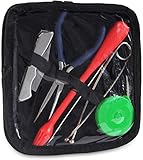 Angeln Fischen Zubehör Set mit Tasche Starterset für Einsteiger Anfänger - dem Fischereigesetz entsprechend Farbe Dunkelschwarz